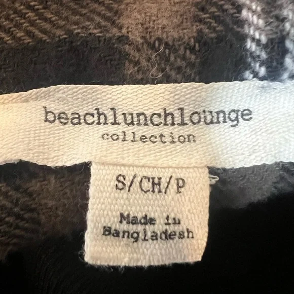Beachlunchlounge‎ Plaid Button-Up Women's Shirt Size Small - Picture 5 of 9